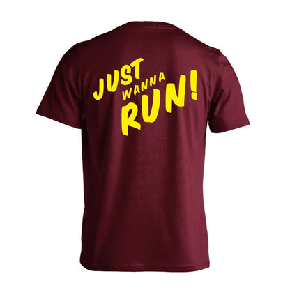 陸上競技 JUST WANNA RUN 吸水速乾ドライTシャツ