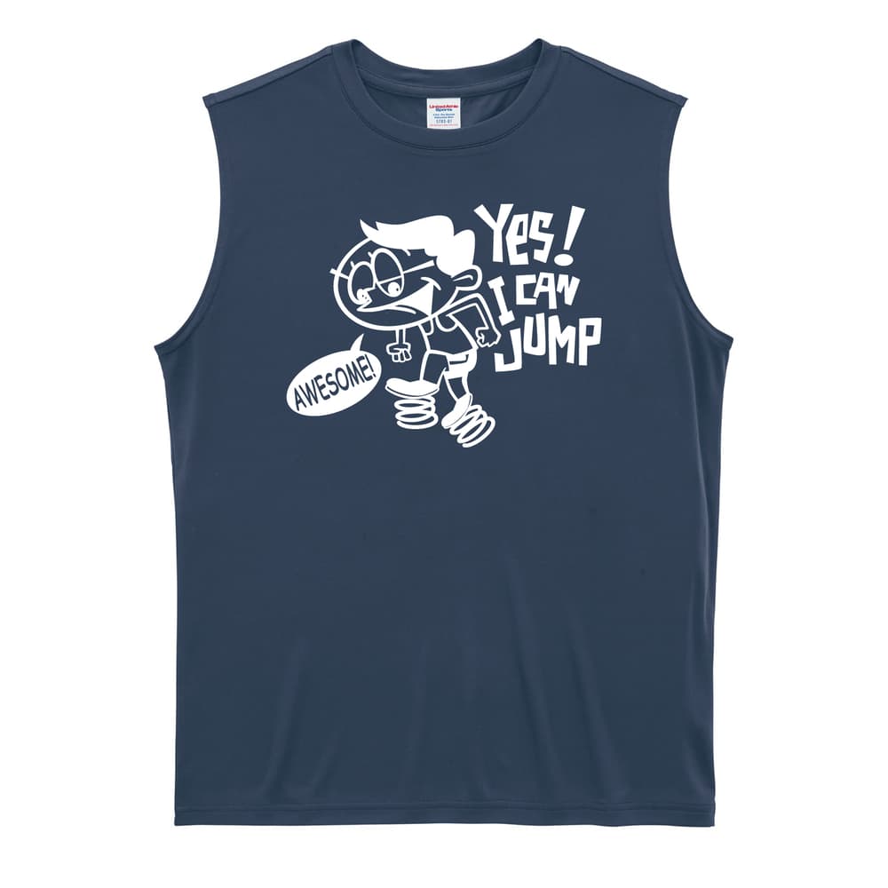 陸上競技 YES! I CAN JUMP リサイクルポリエステル ノースリーブシャツ