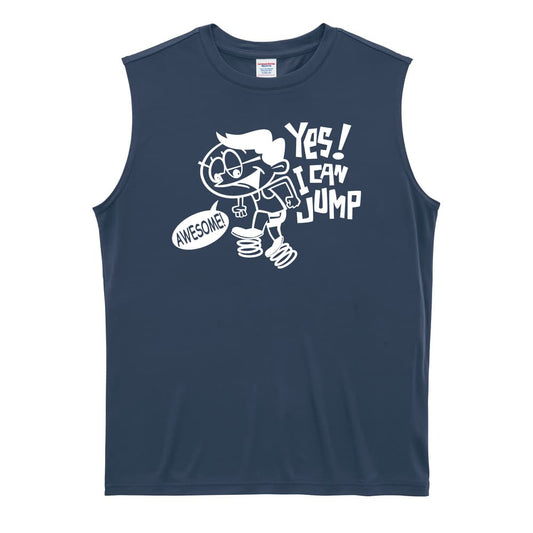 陸上競技 YES! I CAN JUMP リサイクルポリエステル ノースリーブシャツ