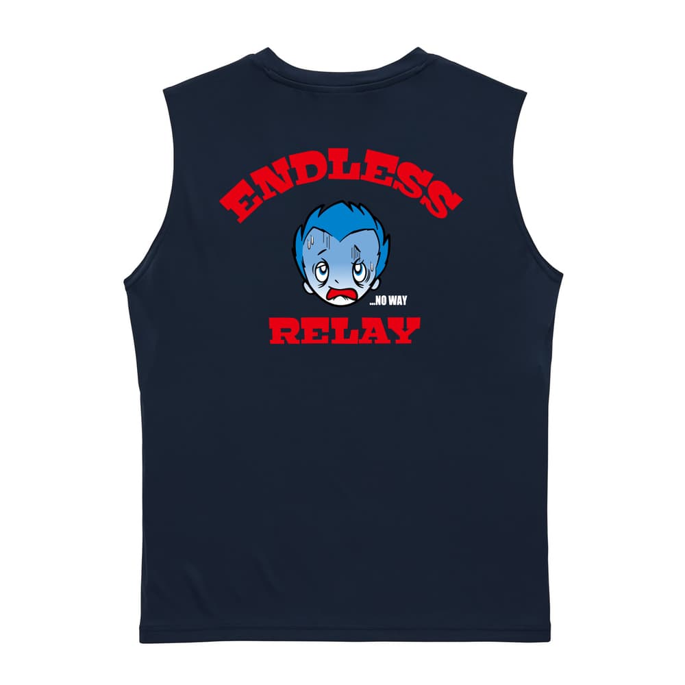 陸上競技 ENDLESS RELAY リサイクルポリエステル ノースリーブシャツ