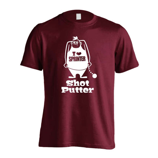 陸上競技 アメコミ風 Shot Putter 砲丸投 吸水速乾ドライTシャツ