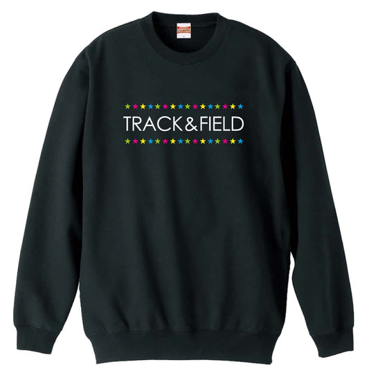 陸上競技 カラフルスターライン TRACK & FIELD 裏パイルスウェットトレーナー