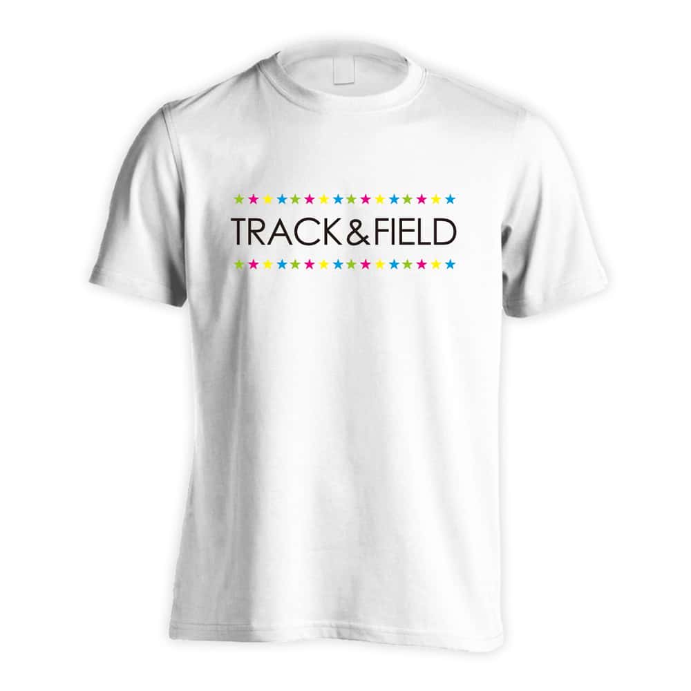 陸上競技 カラフルスターライン TRACK & FIELD 吸水速乾ドライTシャツ