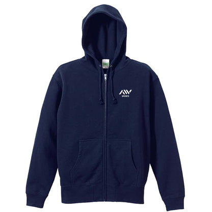 陸上競技 すべてのハードルをなぎ倒す！ 裏パイルジップパーカー 前面デザイン