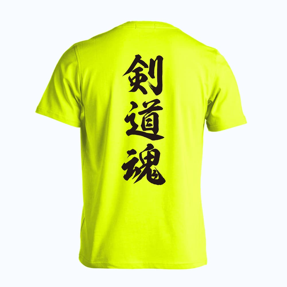 武道・格闘技 剣道魂 新雲龍書体 縦書き 吸水速乾ドライTシャツ