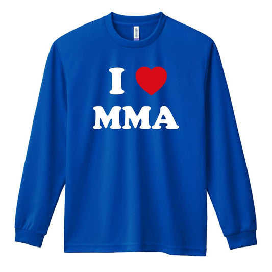 武道・格闘技 I LOVE MMA 吸水速乾ドライロングTシャツ