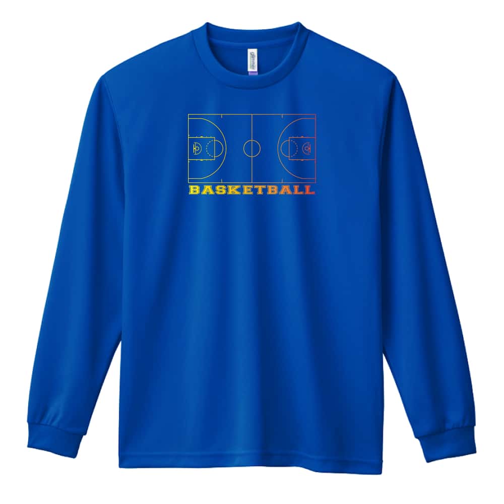 バスケットボール グラデーションコート 吸水速乾ドライロングTシャツ