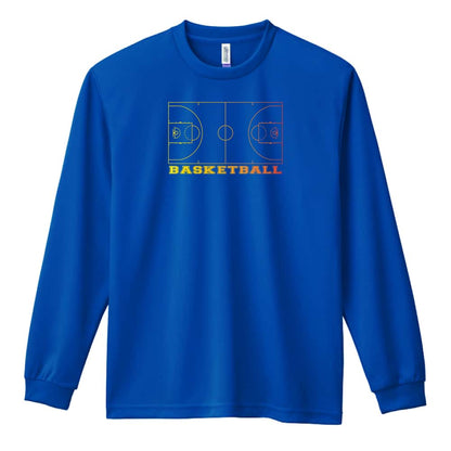 バスケットボール グラデーションコート 吸水速乾ドライロングTシャツ