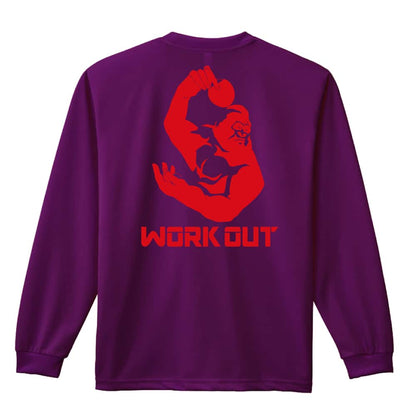 卓球 ゴリラワークアウト 卓球 吸水速乾ドライロングTシャツ