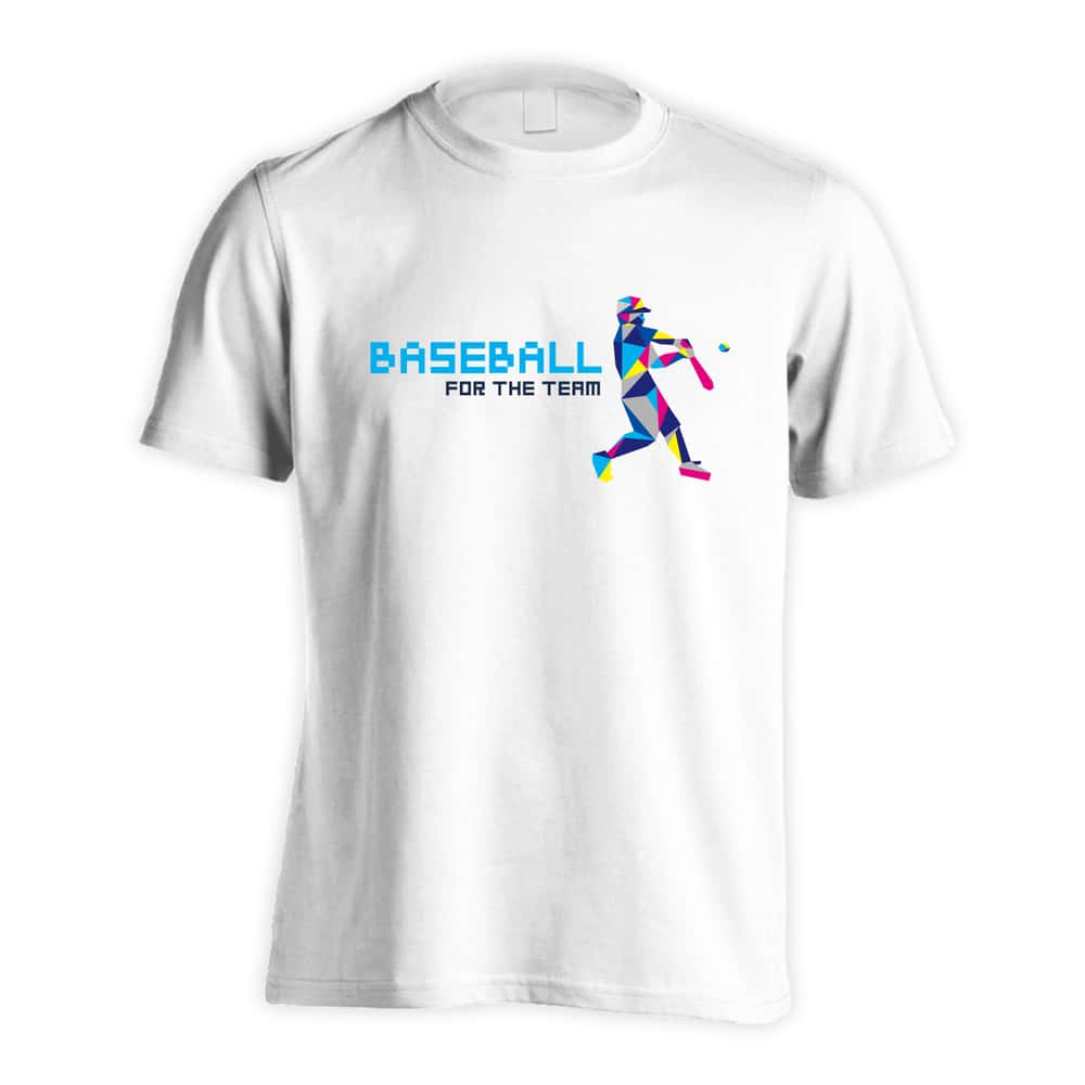 野球 ポリゴンシルエットのベースボール 吸水速乾ドライTシャツ