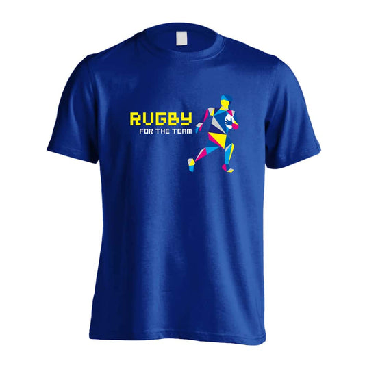 ラグビー ポリゴンシルエットのラグビー 吸水速乾ドライTシャツ