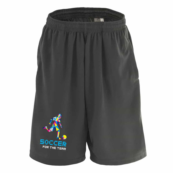 ポリゴンシルエットのサッカー サッカーハーフパンツ ドライ 練習着 AW-SPT0979-HPT-DRY