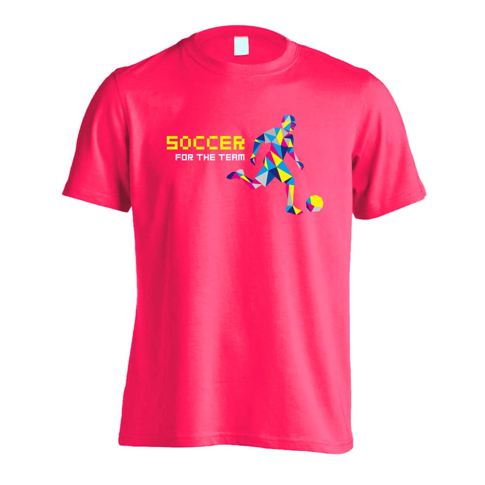 サッカー ポリゴンシルエットのサッカー 吸水速乾ドライTシャツ
