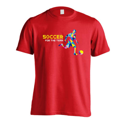 サッカー ポリゴンシルエットのサッカー 吸水速乾ドライTシャツ