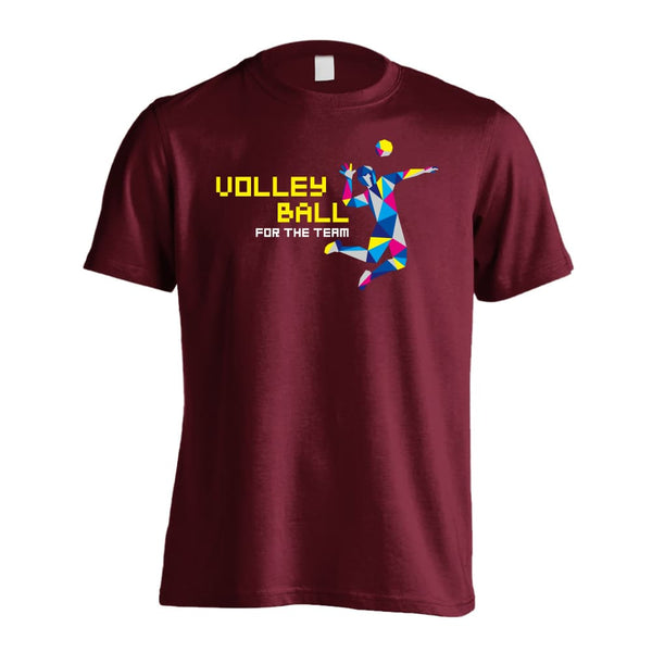 ポリゴンシルエットのバレーボール バレーボールTシャツ ドライ 半袖 練習着 AW-VLY0983-TS-DRY