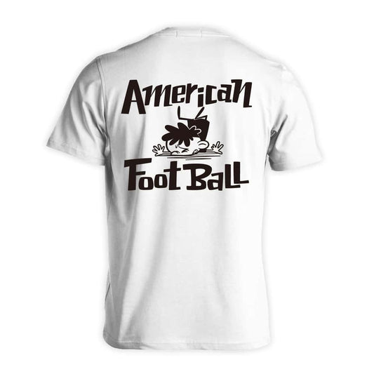 アメリカンフットボール アメフトカートゥーン 七転び八起き 吸水速乾ドライTシャツ