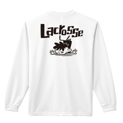 ラクロス ラクロスカートゥーン 七転び八起き 吸水速乾ドライロングTシャツ