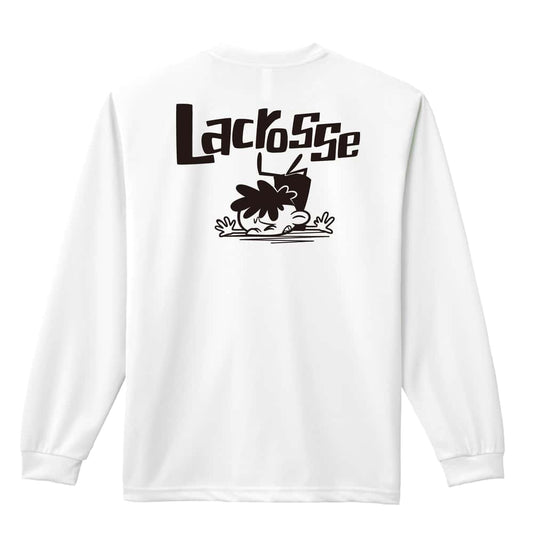 ラクロス ラクロスカートゥーン 七転び八起き 吸水速乾ドライロングTシャツ