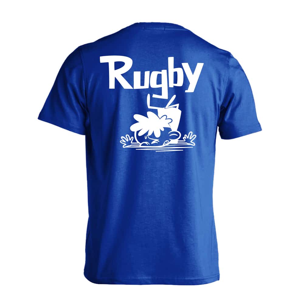 ラグビー ラグビーカートゥーン 七転び八起き 吸水速乾ドライTシャツ
