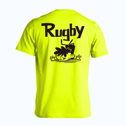 ラグビー ラグビーカートゥーン 七転び八起き 吸水速乾ドライTシャツ