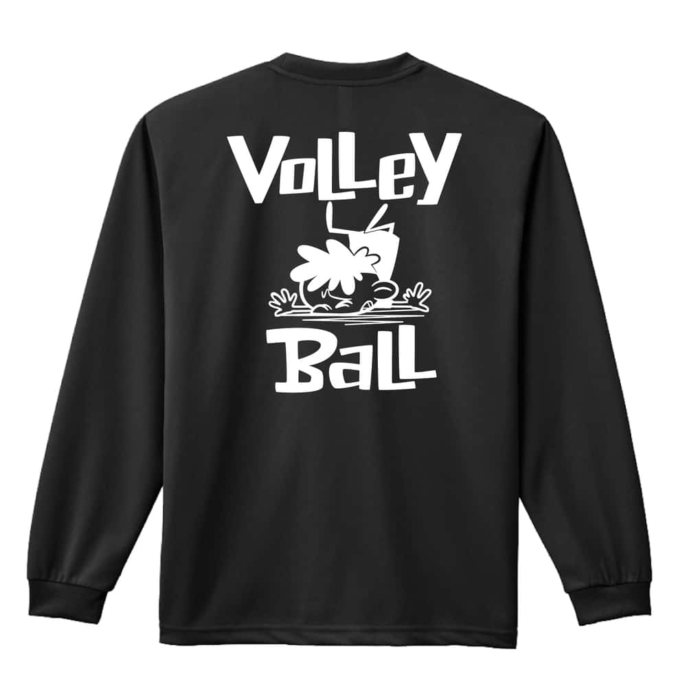 バレーボール バレーボールカートゥーン 七転び八起き 吸水速乾ドライロングTシャツ