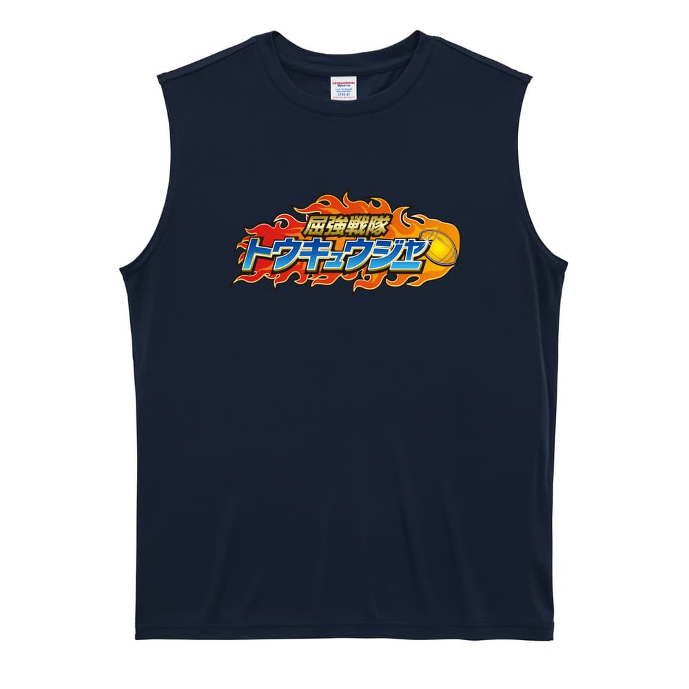 ラグビー 屈強戦隊トウキュウジャー 闘球 リサイクルポリエステル ノースリーブシャツ