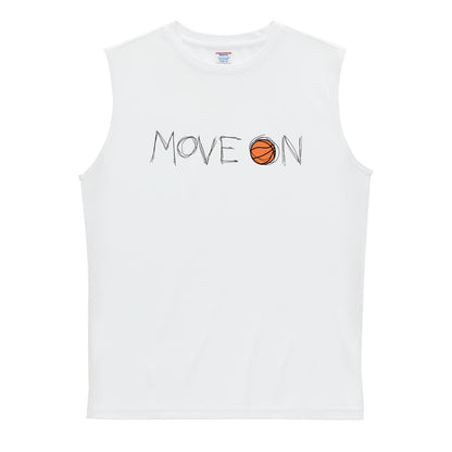 バスケットボール MOVE ON 進め リサイクルポリエステル ノースリーブシャツ