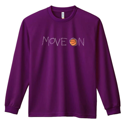 バスケットボール MOVE ON 進め 吸水速乾ドライロングTシャツ