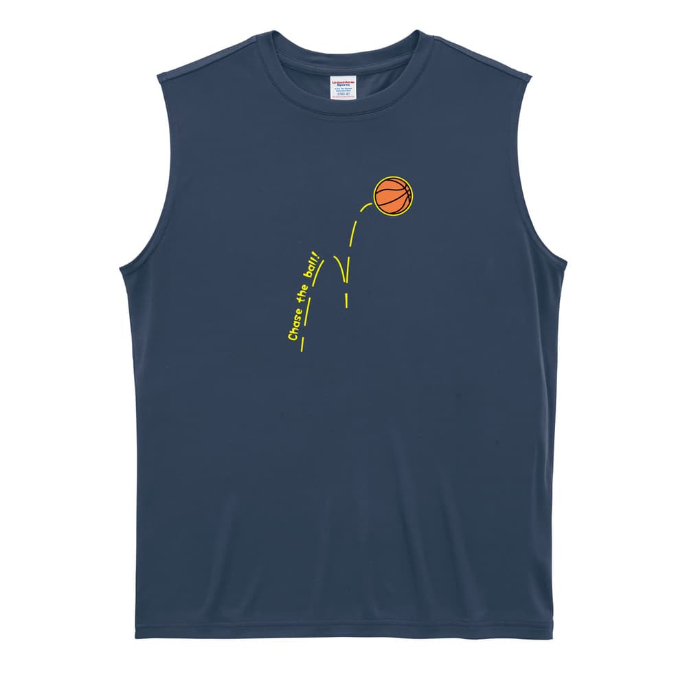バスケットボール Chase the ball リサイクルポリエステル ノースリーブシャツ