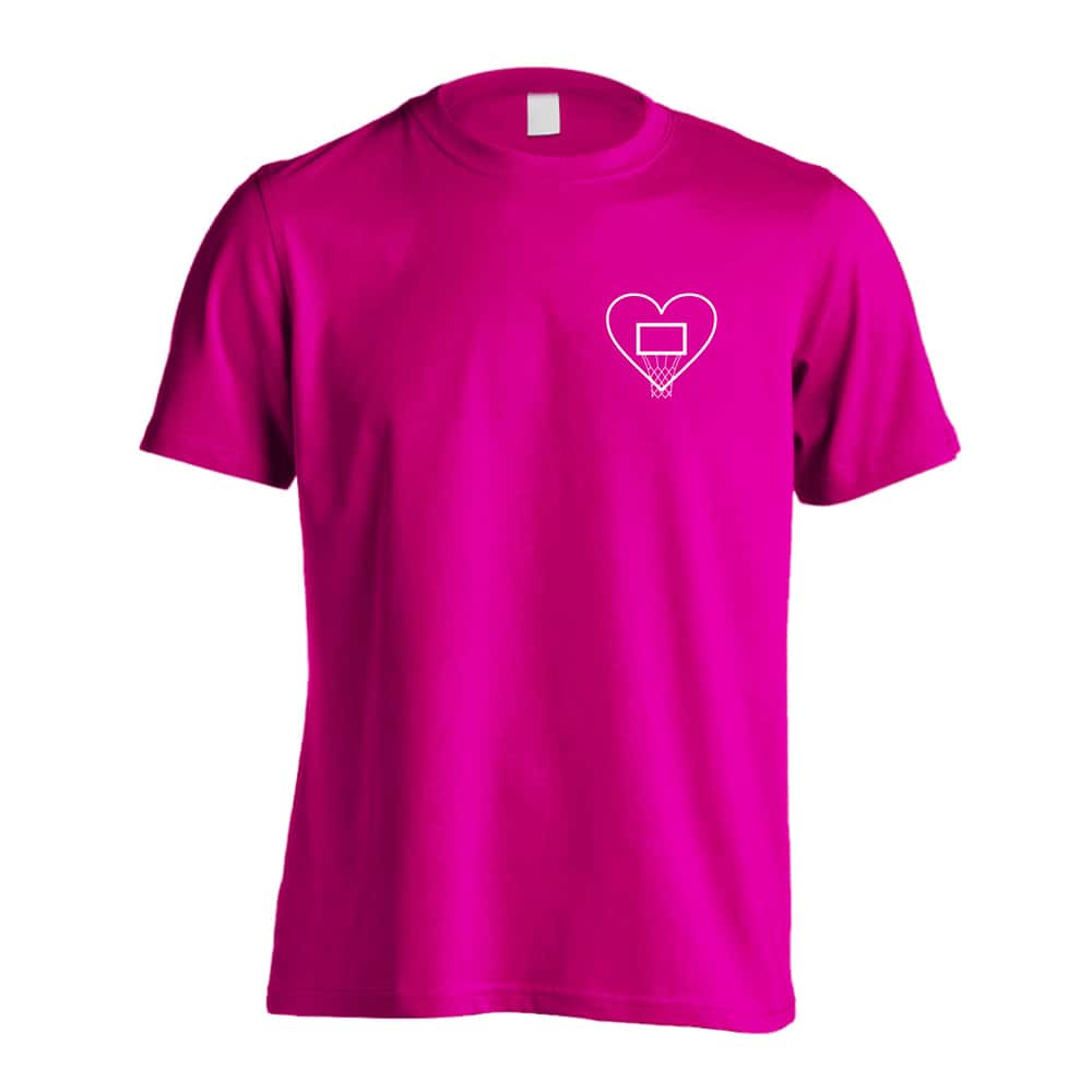 バスケットボール ハートのゴール 吸水速乾ドライTシャツ