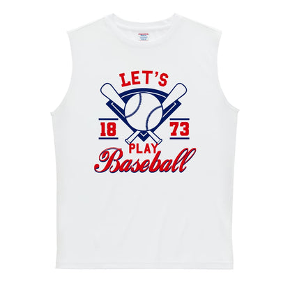 野球 LET'S PLAY BASEBALL 1873 リサイクルポリエステル ノースリーブシャツ