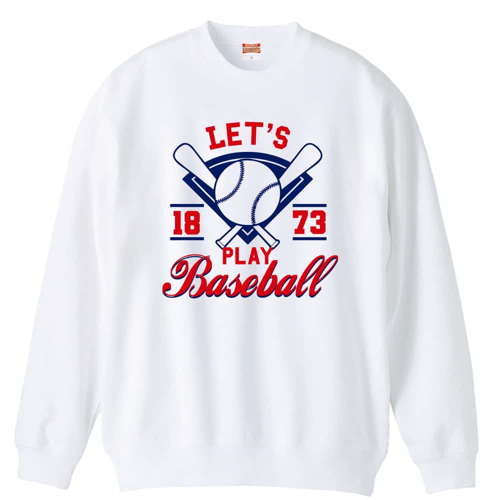 野球 LET'S PLAY BASEBALL 1873 裏パイルスウェットトレーナー