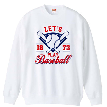 野球 LET'S PLAY BASEBALL 1873 裏パイルスウェットトレーナー