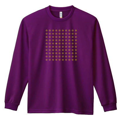 サッカー サッカーボールドット 吸水速乾ドライロングTシャツ