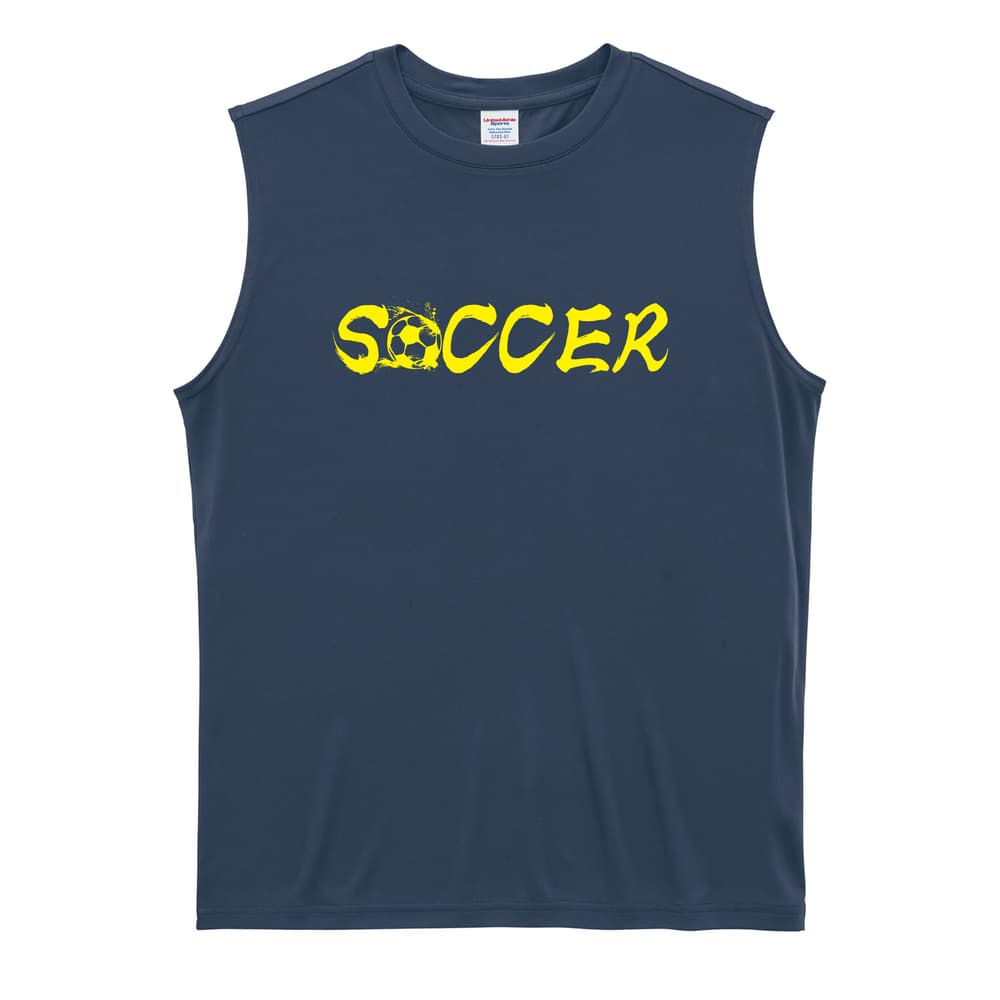 サッカー SOCCER BALL リサイクルポリエステル ノースリーブシャツ