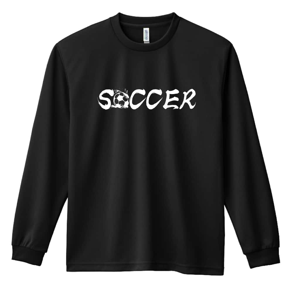サッカー SOCCER BALL 吸水速乾ドライロングTシャツ