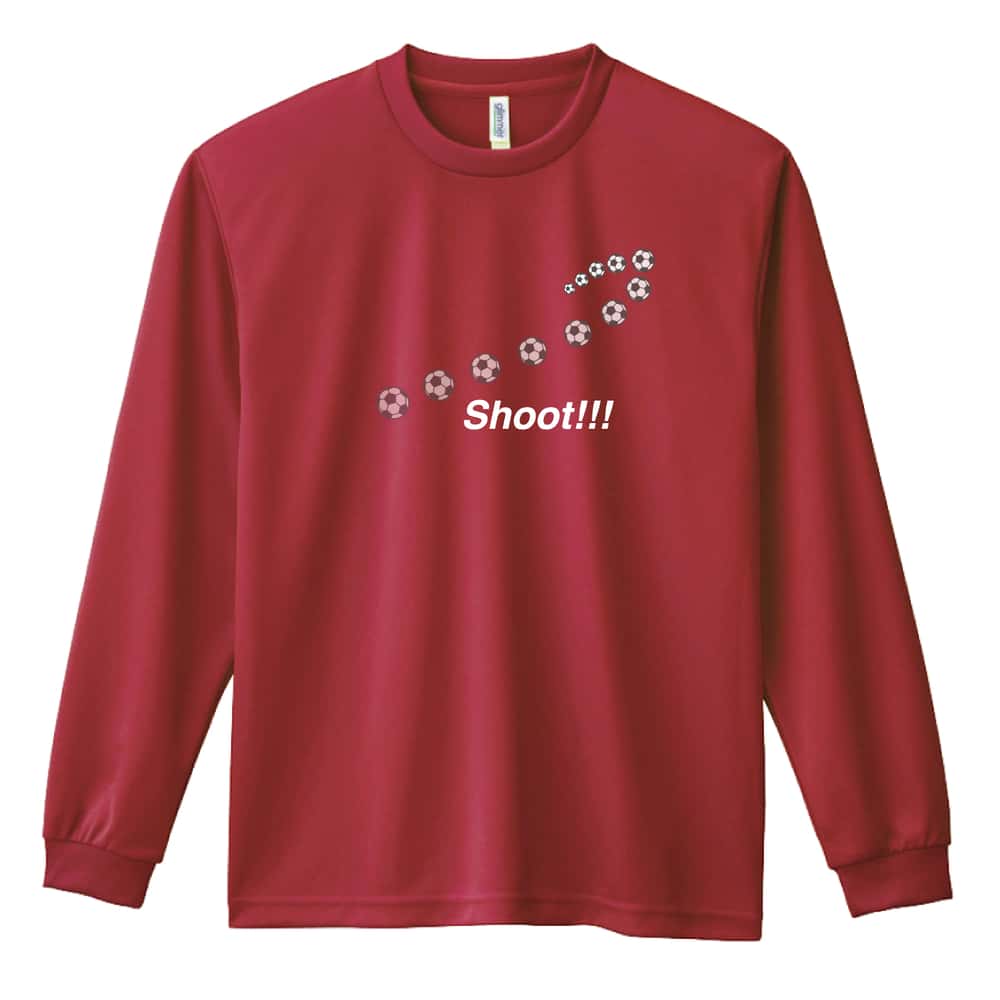 サッカー SHOOT 吸水速乾ドライロングTシャツ