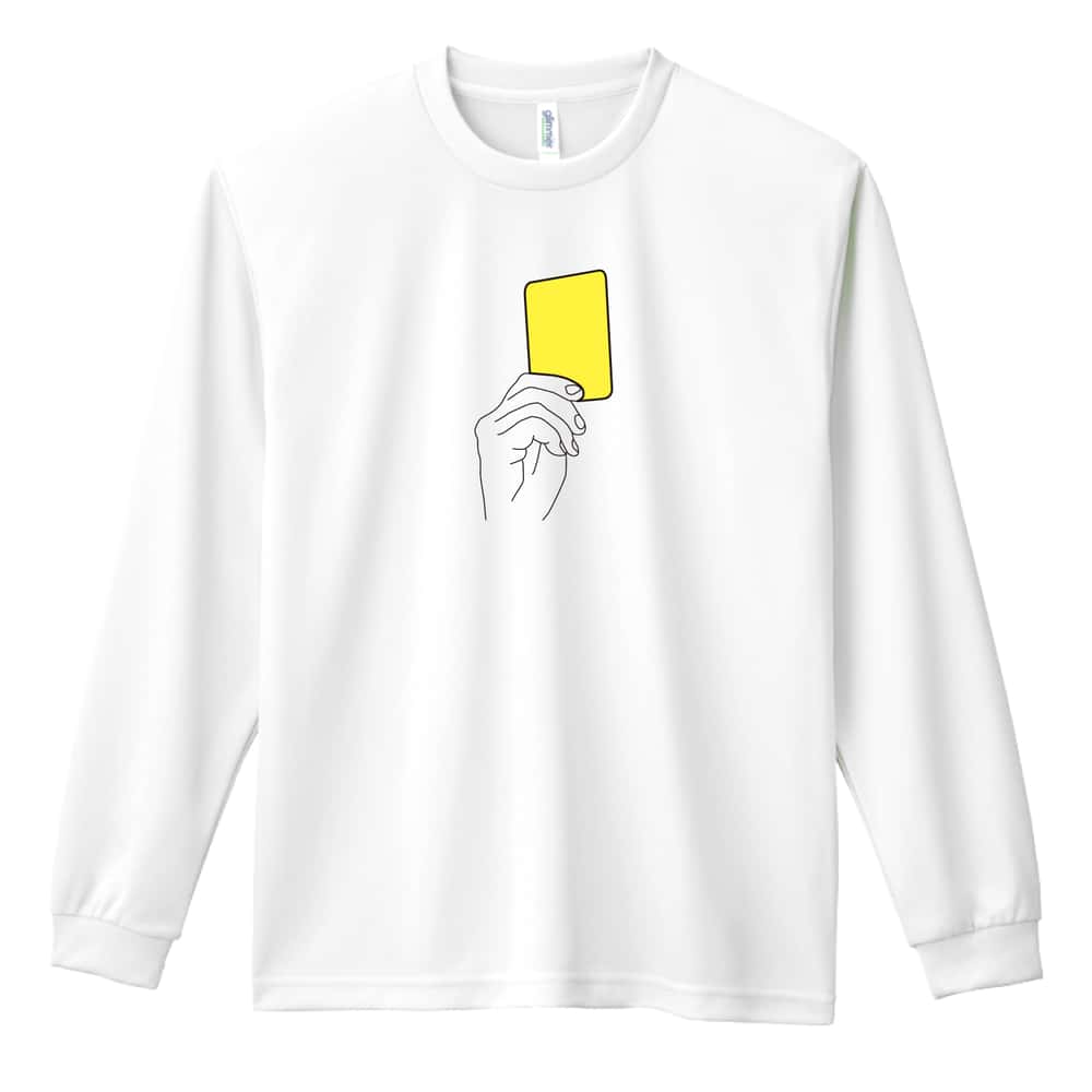 サッカー イエローカード 吸水速乾ドライロングTシャツ