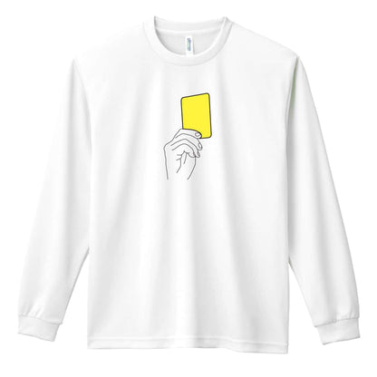サッカー イエローカード 吸水速乾ドライロングTシャツ