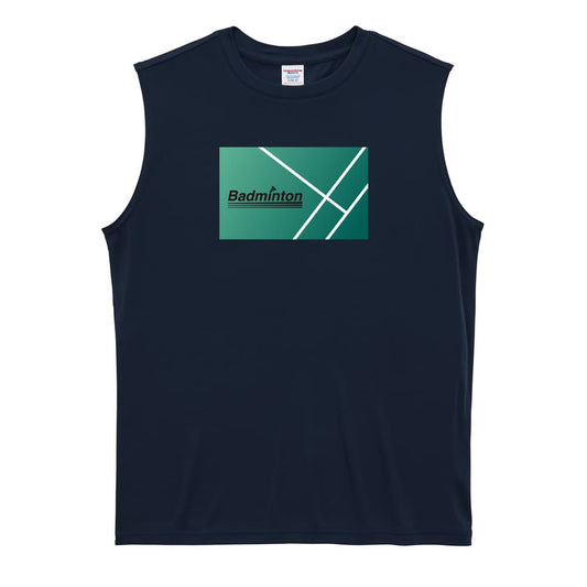 バドミントン Badminton コートデザイン リサイクルポリエステル ノースリーブシャツ