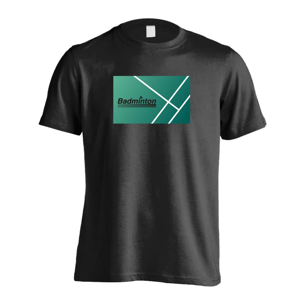 バドミントン Badminton コートデザイン 吸水速乾ドライTシャツ
