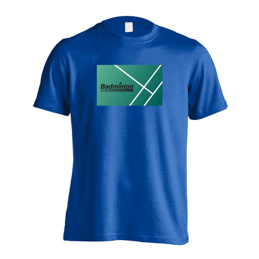 バドミントン Badminton コートデザイン 吸水速乾ドライTシャツ