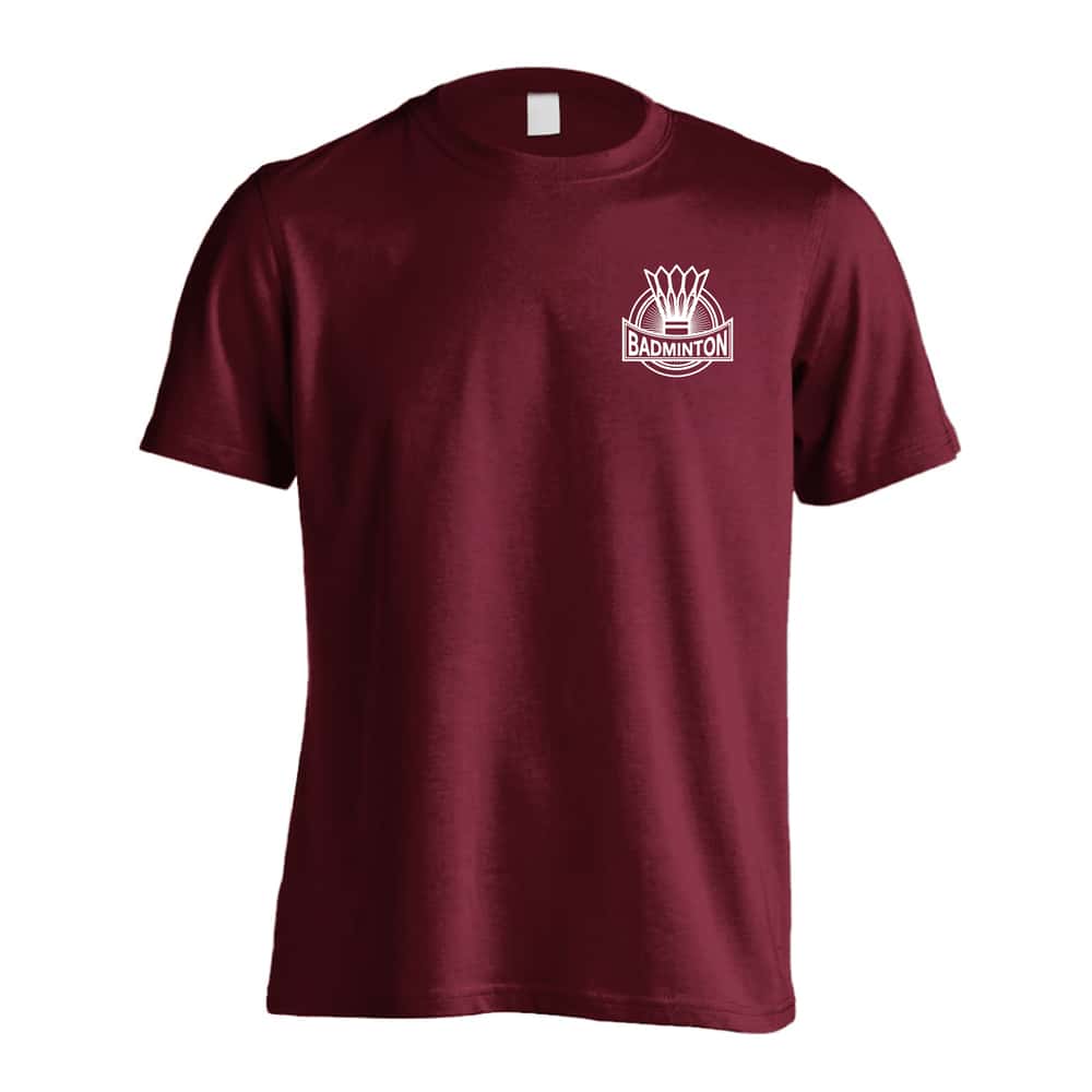 バドミントン BADMINTON シャトルデザイン 吸水速乾ドライTシャツ