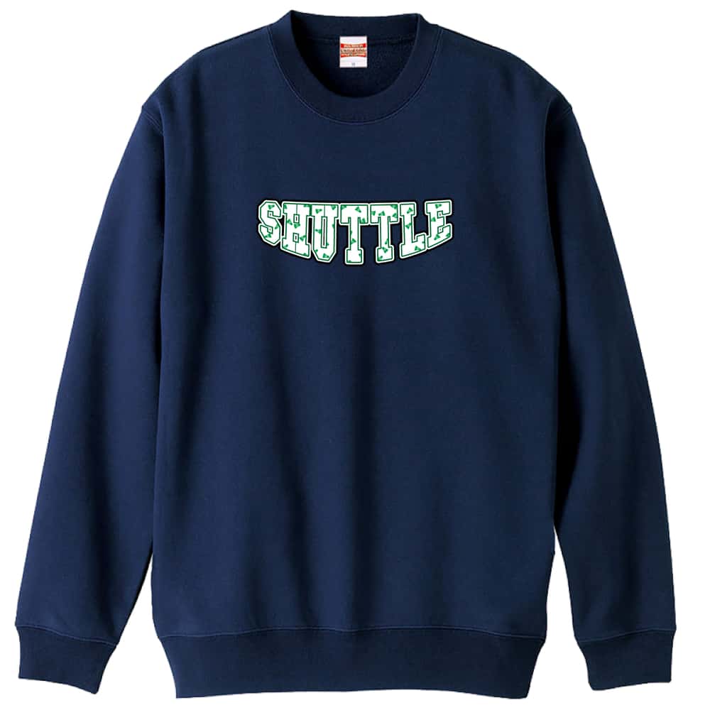 バドミントン SHUTTLE 裏パイルスウェットトレーナー