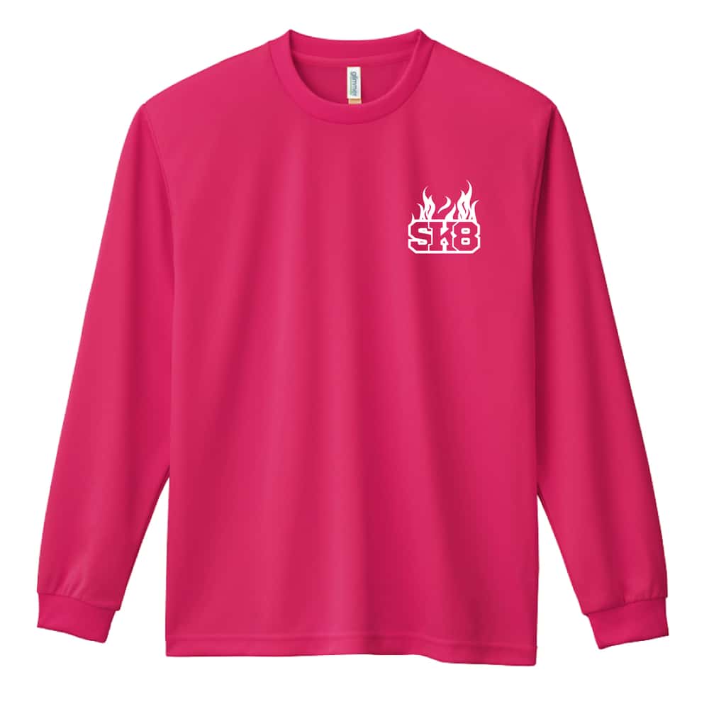 スケボー SK8 吸水速乾ドライロングTシャツ