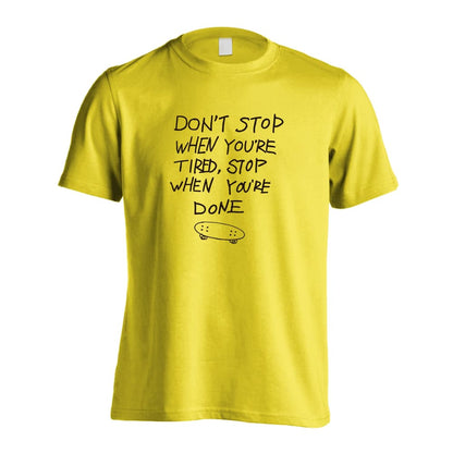 スケボー やりきるまで止まるな 吸水速乾ドライTシャツ