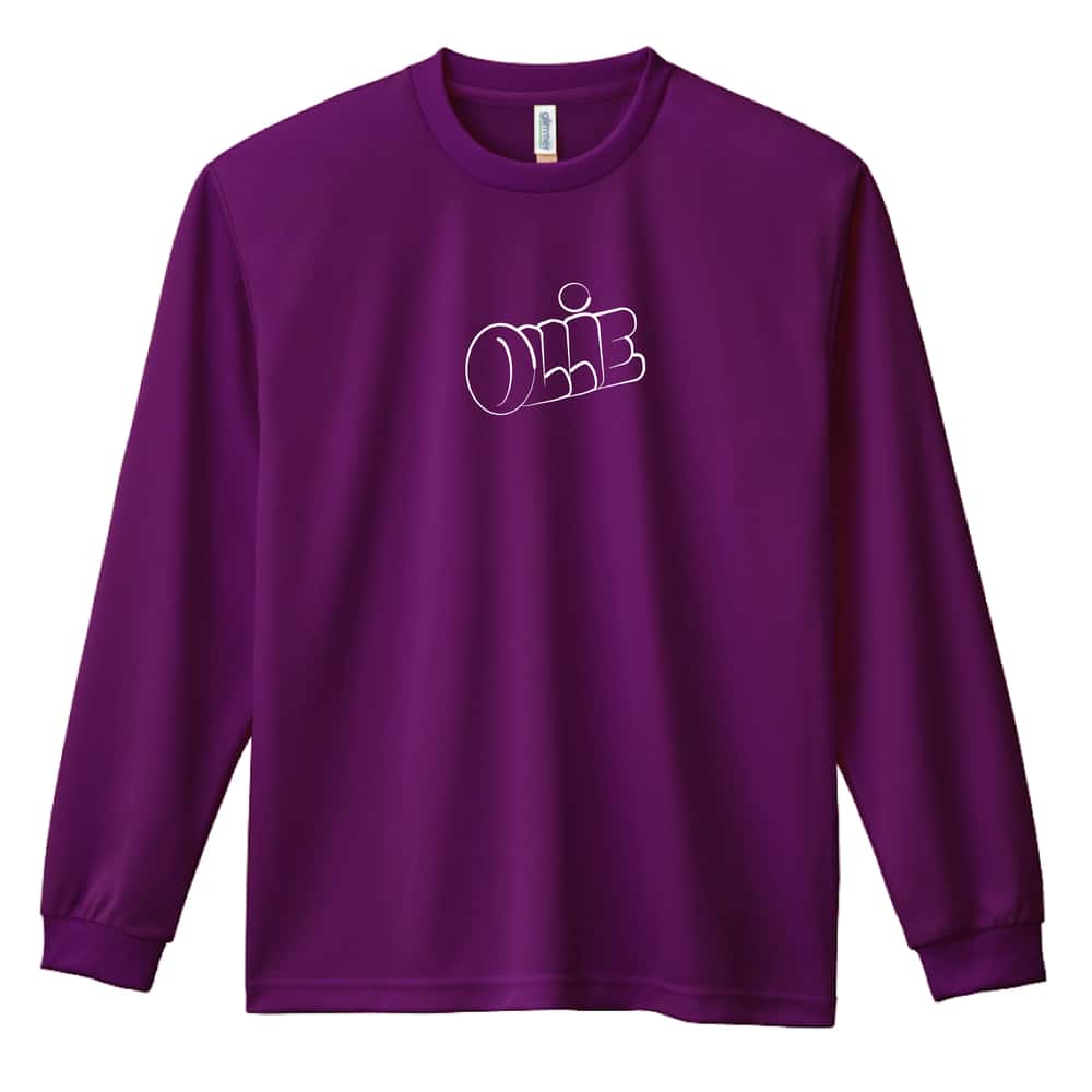 スケボー OLLIE 吸水速乾ドライロングTシャツ