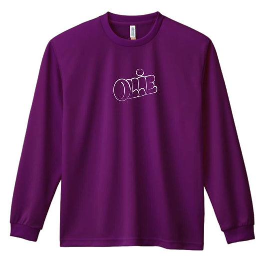 スケボー OLLIE 吸水速乾ドライロングTシャツ