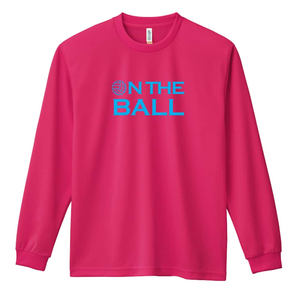 バレーボール ON THE BALL 吸水速乾ドライロングTシャツ