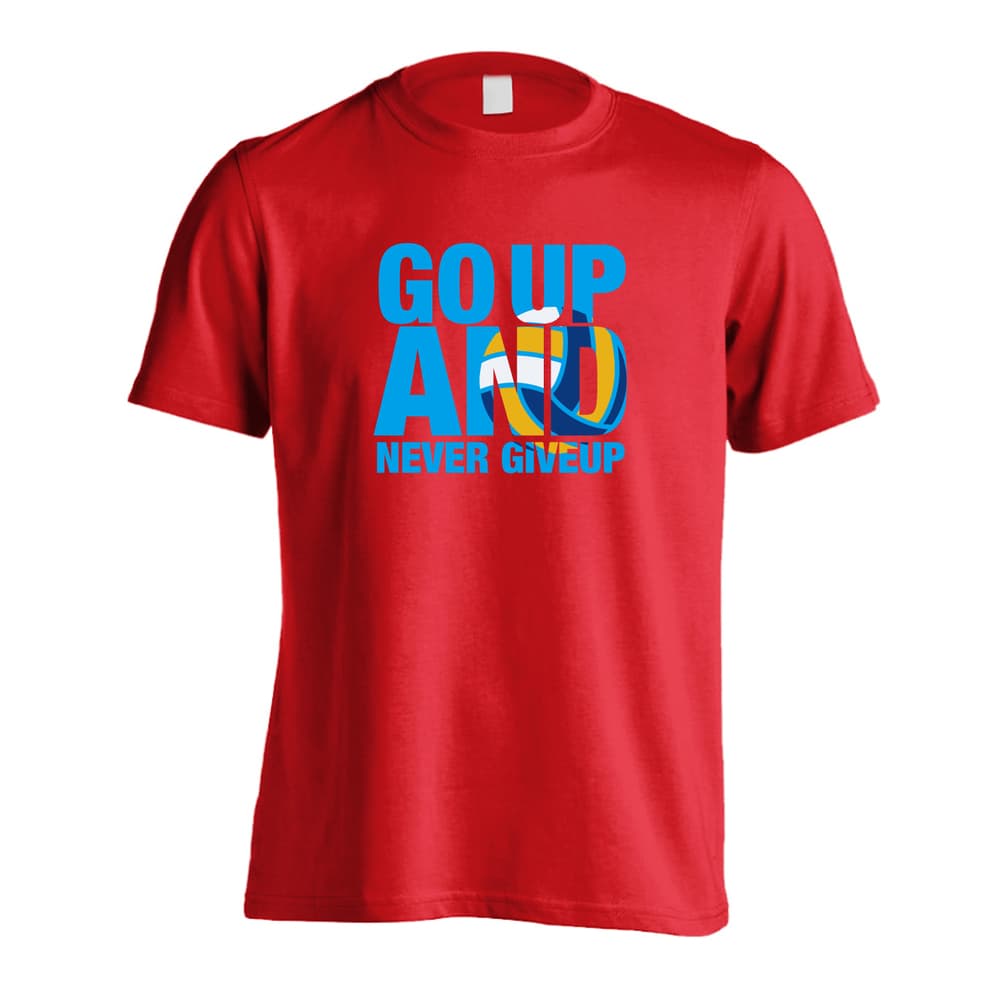 バレーボール GO UP AND NEVER GIVE UP 吸水速乾ドライTシャツ